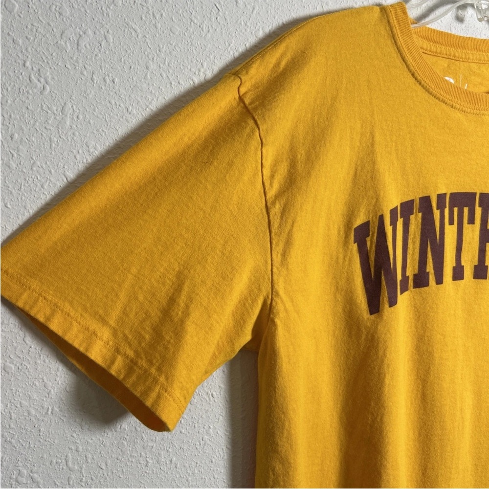 Winthrop University Eagles Classic Yellow T-Shirt Men's Large 100% Cotton - Picture 5 of 10